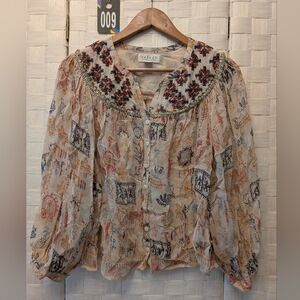Velvet Women's‎ Floral Beige Top